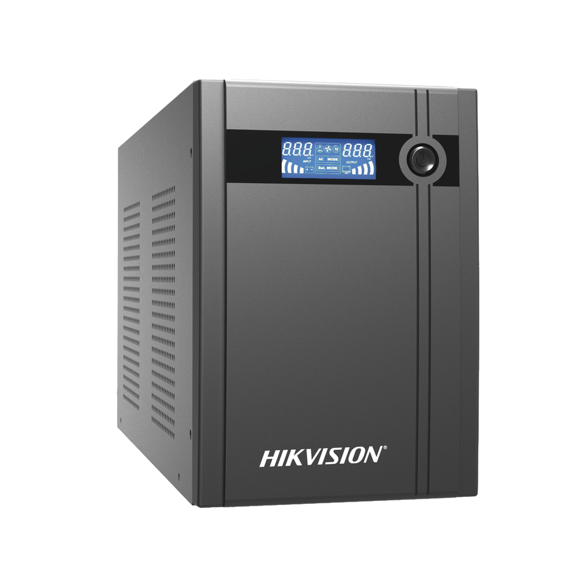 UPS Hikvision de 2000 VA 1200 W Pantalla LCD Protección Contra Sobrecarga y Descarga Entrada y Salida 120 VCA 4 Tomas NEMA 5-15R DS-UPS2000-X - SILYMX