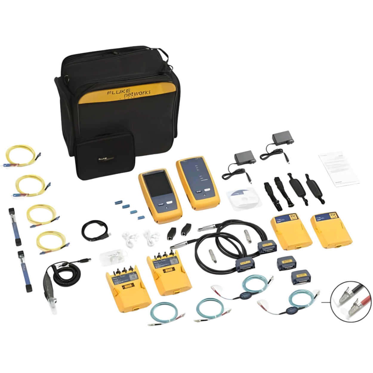 Certificador de Cable de Cobre Fluke Networks DSX-8000 con OLTS Quad CertiFiber Pro – Cat 5e a Cat 8 / 2 GHz - SILYMX