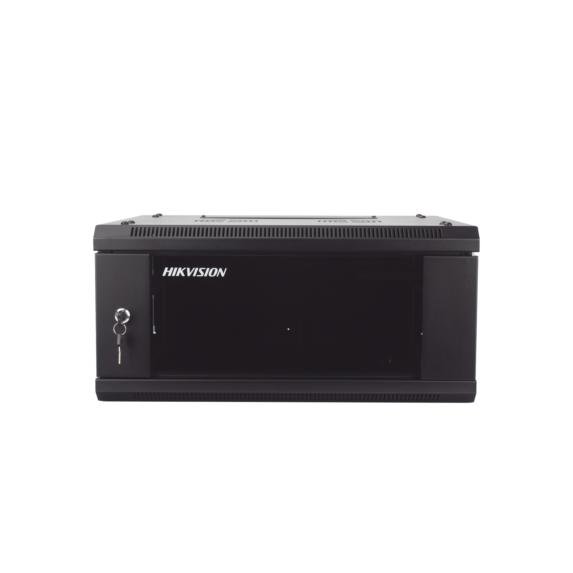 Gabinete Rack 19” Hikvision – 4U – Montaje en Pared o Piso – Puerta de Cristal Templado DS-XS6404-S/B - SILYMX