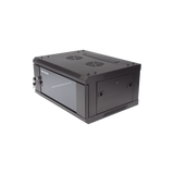 Gabinete Rack 19” Hikvision – 4U – Montaje en Pared o Piso – Puerta de Cristal Templado DS-XS6404-S/B - SILYMX