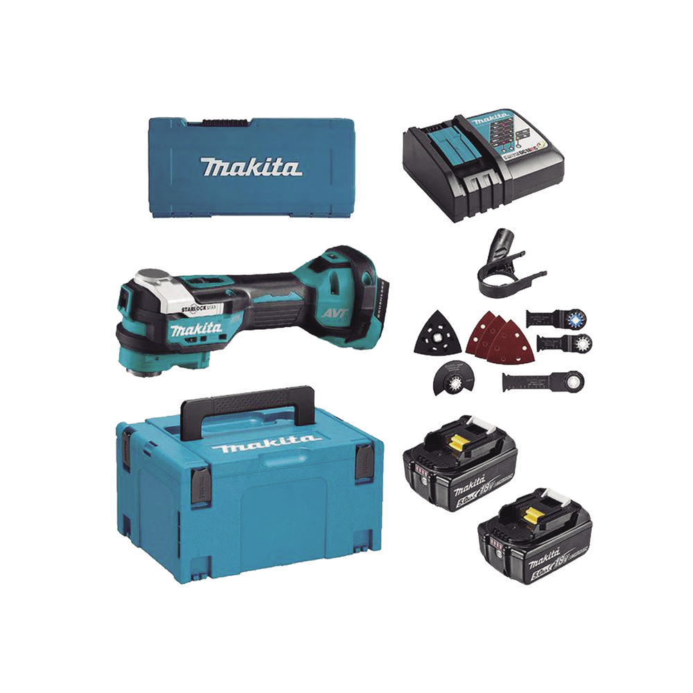 Multiherramienta Oscilante Inalámbrica de 18V incluye 2 Baterías DTM-52-RTJX1 - SILYMX