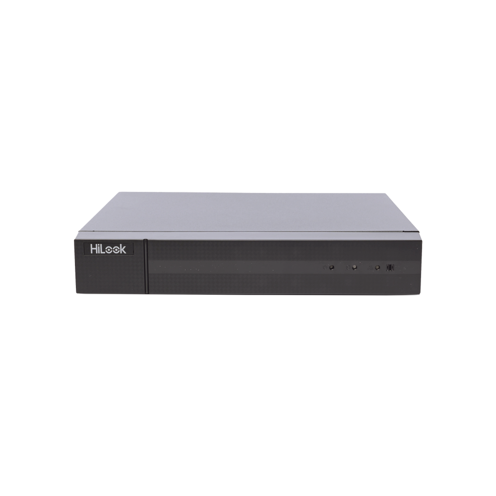 DVR Hilook 4 Megapixel 4 Canales TVI AHD CVI CVBS + 2 Canales IP 1 HDD H.265+ Salida en Full HD Audio por Coaxitron DVR-204Q-K1(C)(S)