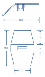 Clip sujetador negro para canaleta TEK-100-CLIP - SILYMX