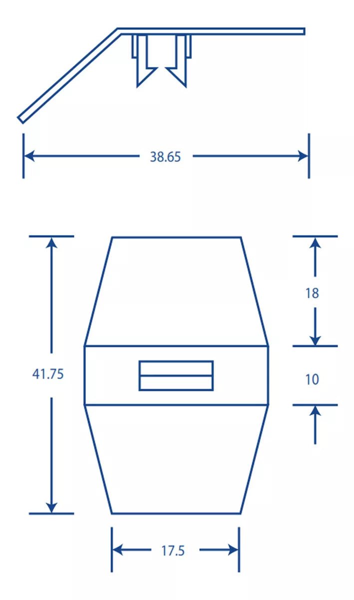 Clip sujetador negro para canaleta TEK-100-CLIP - SILYMX