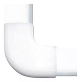 Sección en L color blanco de PVC auto extinguible, para canaleta DMC4FT - SILYMX