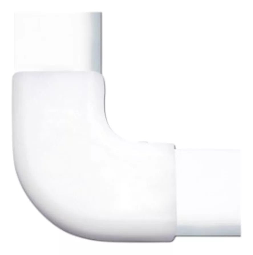 Sección en L color blanco de PVC auto extinguible, para canaleta DMC4FT - SILYMX