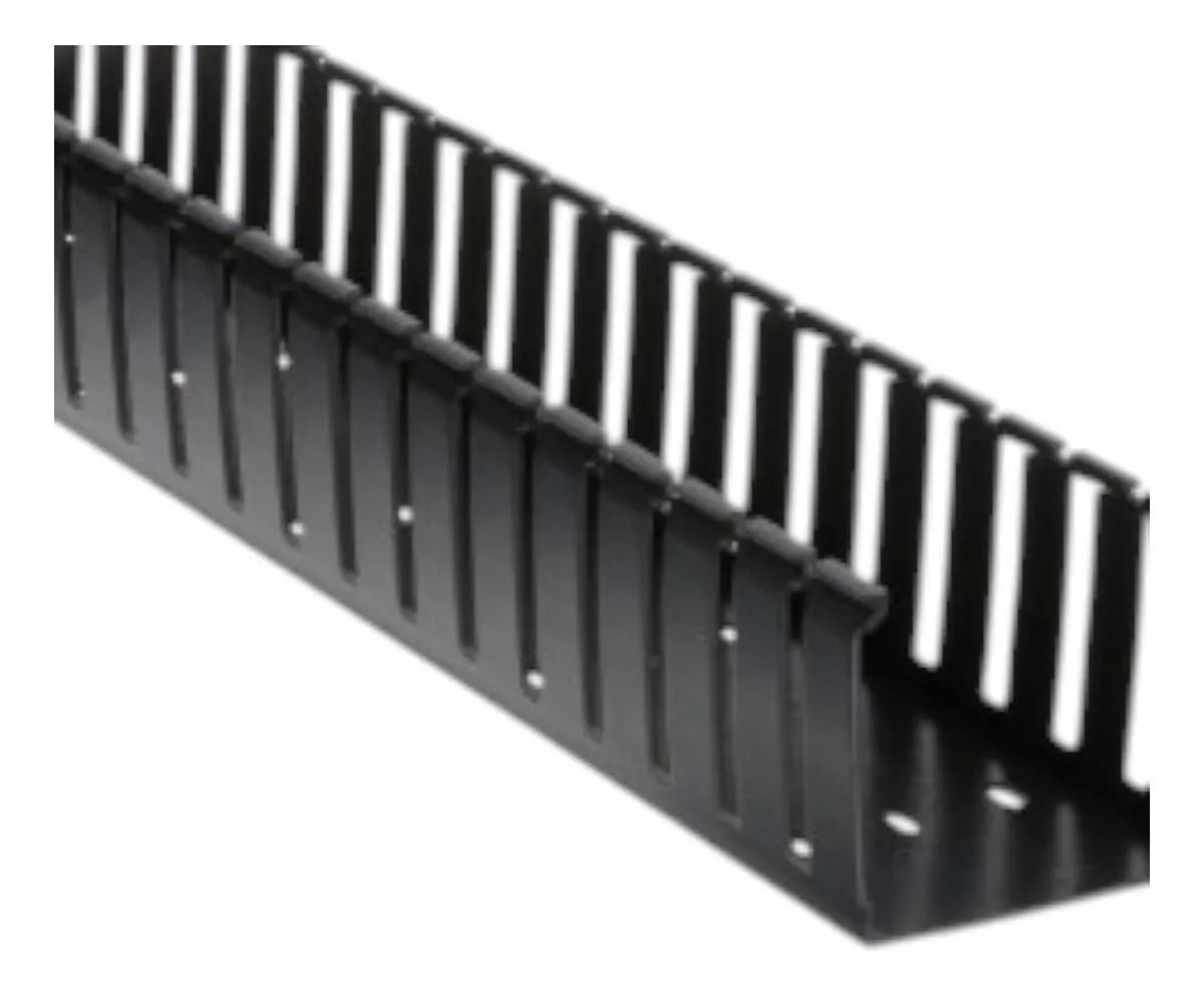 Canaleta Ranurada de PVC sin Tapa Tipo G 108 mm de Ancho 104.1 mm de Alto y 1828.8 mm de Largo G4X4BL6 - SILYMX