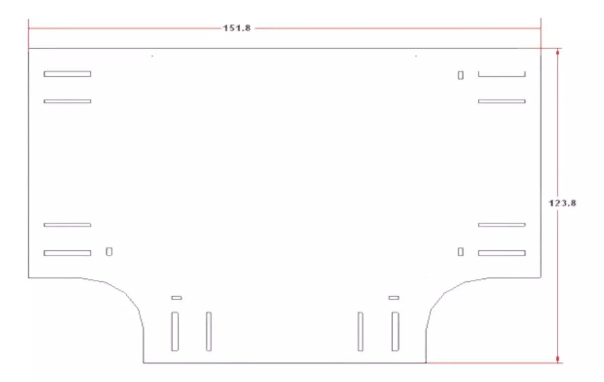 Sección en T color blanco de PVC auto extinguible DMC-4FT-T - SILYMX