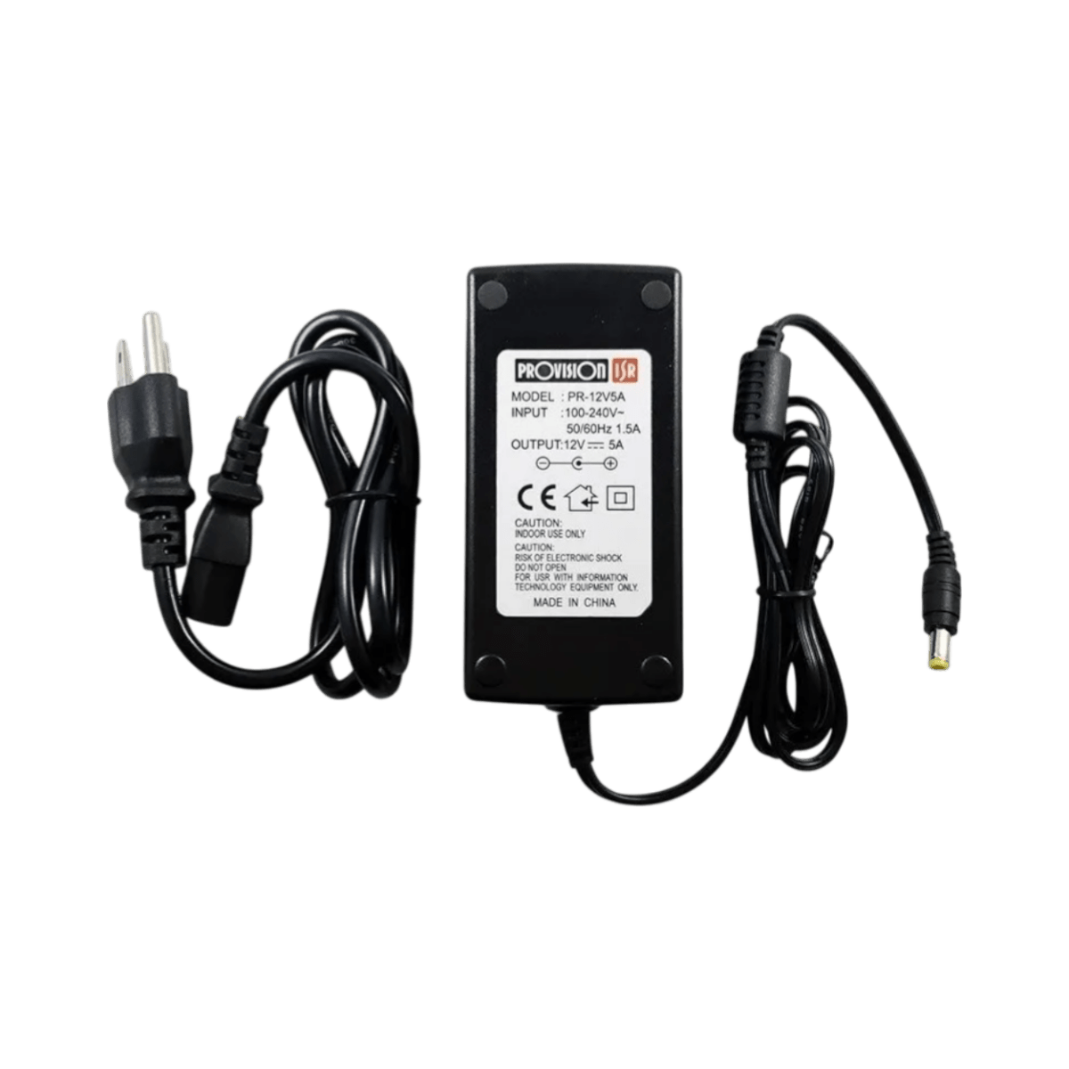 Fuentes de PoderPROVISION ISRPR-12V5AFuente de poder individual 12V 5A Para CCTV Provision ISR PR - 12V5A - SILYMX