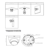 Cámara IP Domo de 2 Megapixeles Con Iluminador Dual Inteligente+Full Color WizSense Lente de 2.8mm 107 Grados de Apertura 30 Mts de IR y Luz Visible Micrófono Integrado WDR Ranura para Micro SD SMD Plus PoE DH-IPC-HDW2249T-S-IL - SILYMX