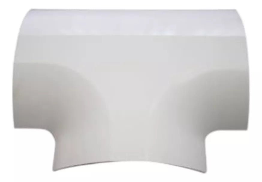 Sección en T color blanco de PVC auto extinguible DMC-4FT-T - SILYMX