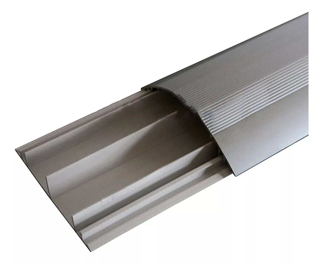 Ducto de media caña base de PVC y tapa de aluminio 2.5 m de largo DMCPVCAL - SILYMX