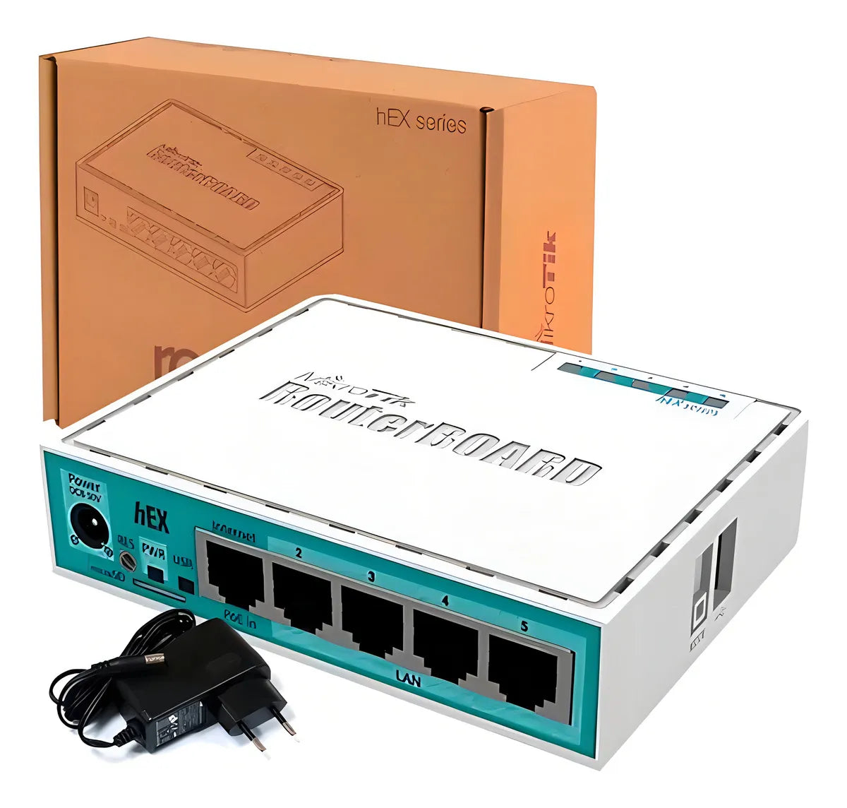 Ruteador Mikrotik 5 Puertos 10/100/1000 Mbps 1 Puerto Usb Carcasa De Plástico Consumo Máximo De 5 Watts Adaptador De Corriente 24v 0.3a RB750GR3 - SILYMX