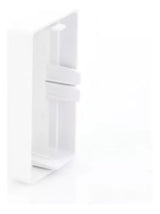 Tapa final en color blanco de PVC auto extinguible TEK-100-F - SILYMX