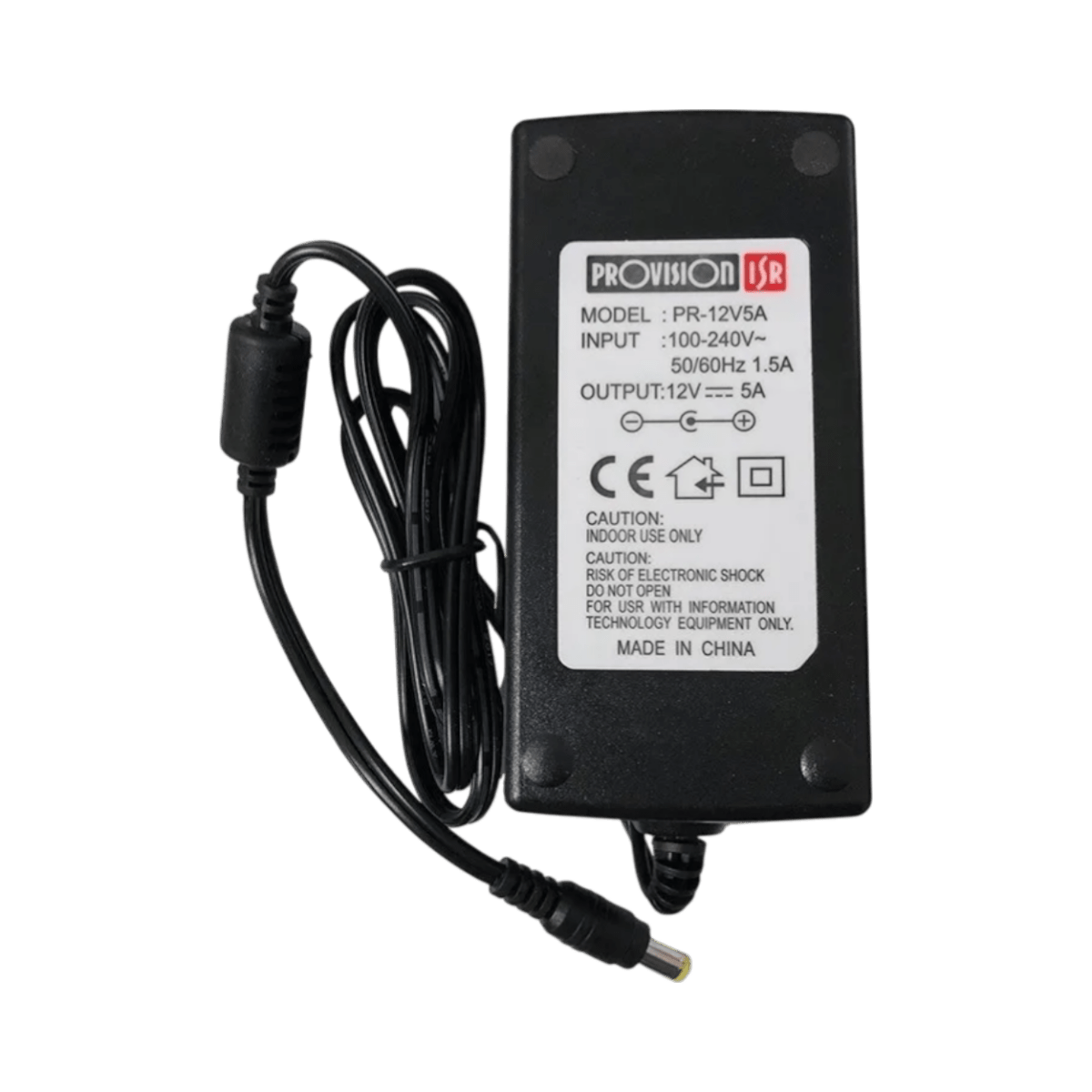 Fuentes de PoderPROVISION ISRPR-12V5AFuente de poder individual 12V 5A Para CCTV Provision ISR PR - 12V5A - SILYMX