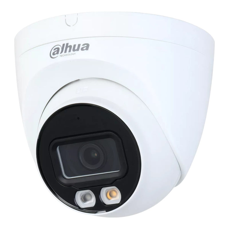 Cámara IP Domo de 2 Megapixeles Con Iluminador Dual Inteligente+Full Color WizSense Lente de 2.8mm 107 Grados de Apertura 30 Mts de IR y Luz Visible Micrófono Integrado WDR Ranura para Micro SD SMD Plus PoE DH-IPC-HDW2249T-S-IL - SILYMX