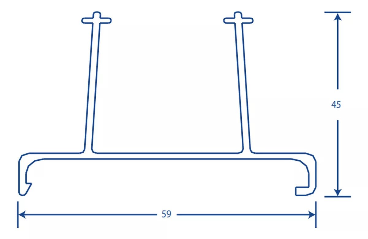 Separador interno de PVC auto extinguible TEK-100-SEP - SILYMX