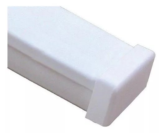 Tapa final de PVC auto extinguible color blanca DMC-4FT-F - SILYMX