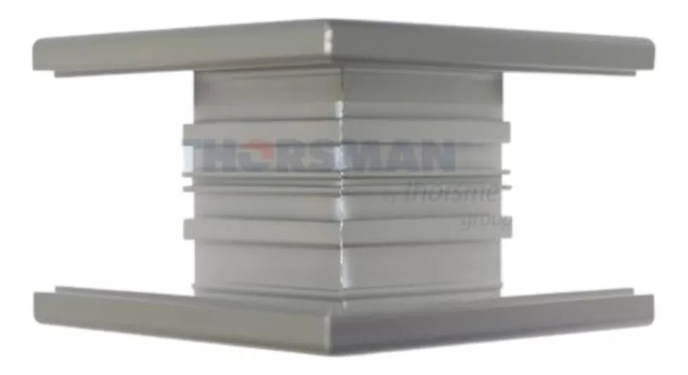 Esquinero exterior de aluminio para canaleta INKA100 INKA-100-EE - SILYMX