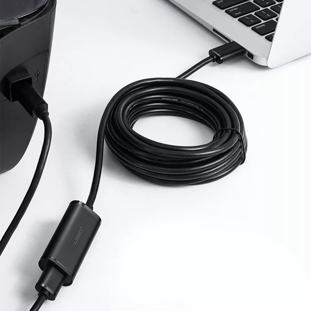 Cable de Extensión Activo USB 2.0 30 Metros Macho Hembra Booster individual FE1.1S incorporado Velocidad hasta 480 Mbps consolas Webcam 10326 - SILYMX