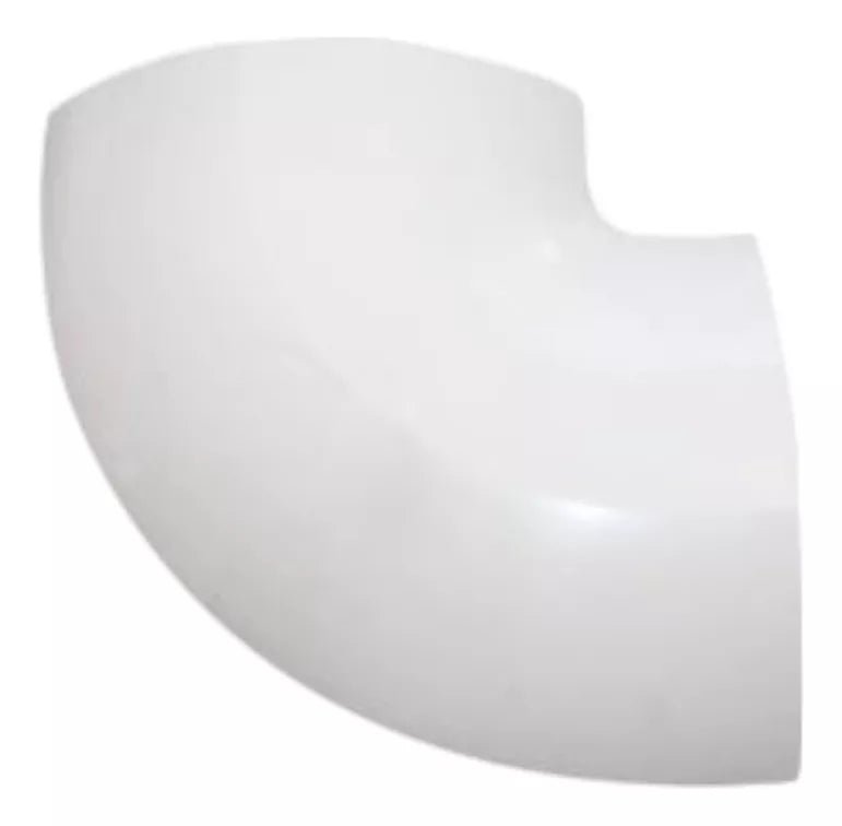 Sección en L color blanco de PVC auto extinguible, para canaleta DMC4FT - SILYMX