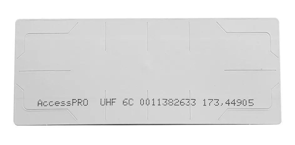 UHF TAG Adherible Tipo Etiqueta EPC GEN 2 Se Adhiere al Cristal del Vehículo Compatible con Lectoras de Largo Alcance PRO12RF y PRO6RF ACCESSTAGV2 - SILYMX