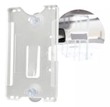 Porta tarjeta de plastico ABS Transparente Compatible con tarjetas ACCESSCARDEPC PROCARDX o Formato CR80 ACCESS-HOLDERA - SILYMX