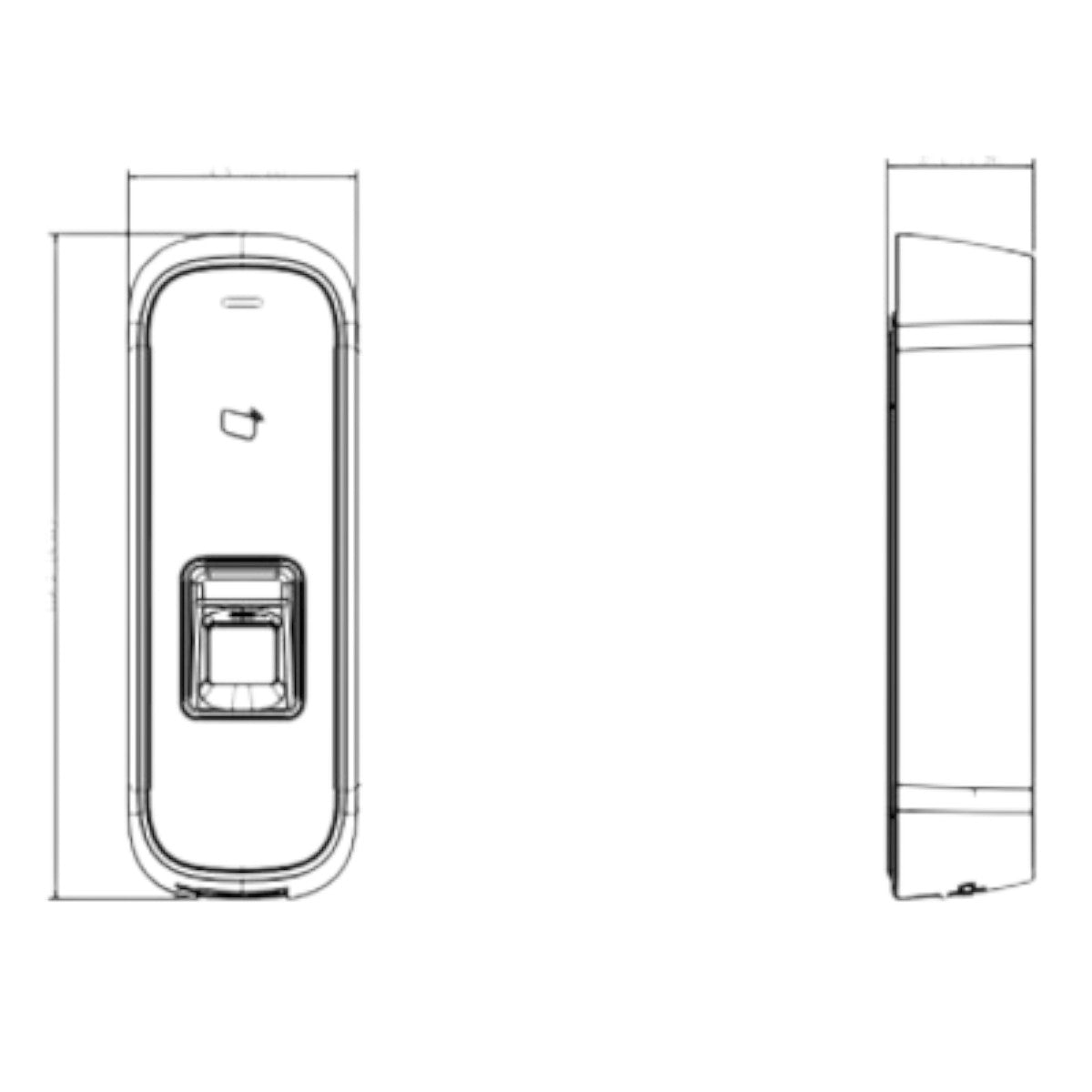 Control de Acceso Antivandálico para Exterior 3,000 Huellas DHI-ASI1202M-D - SILYMX