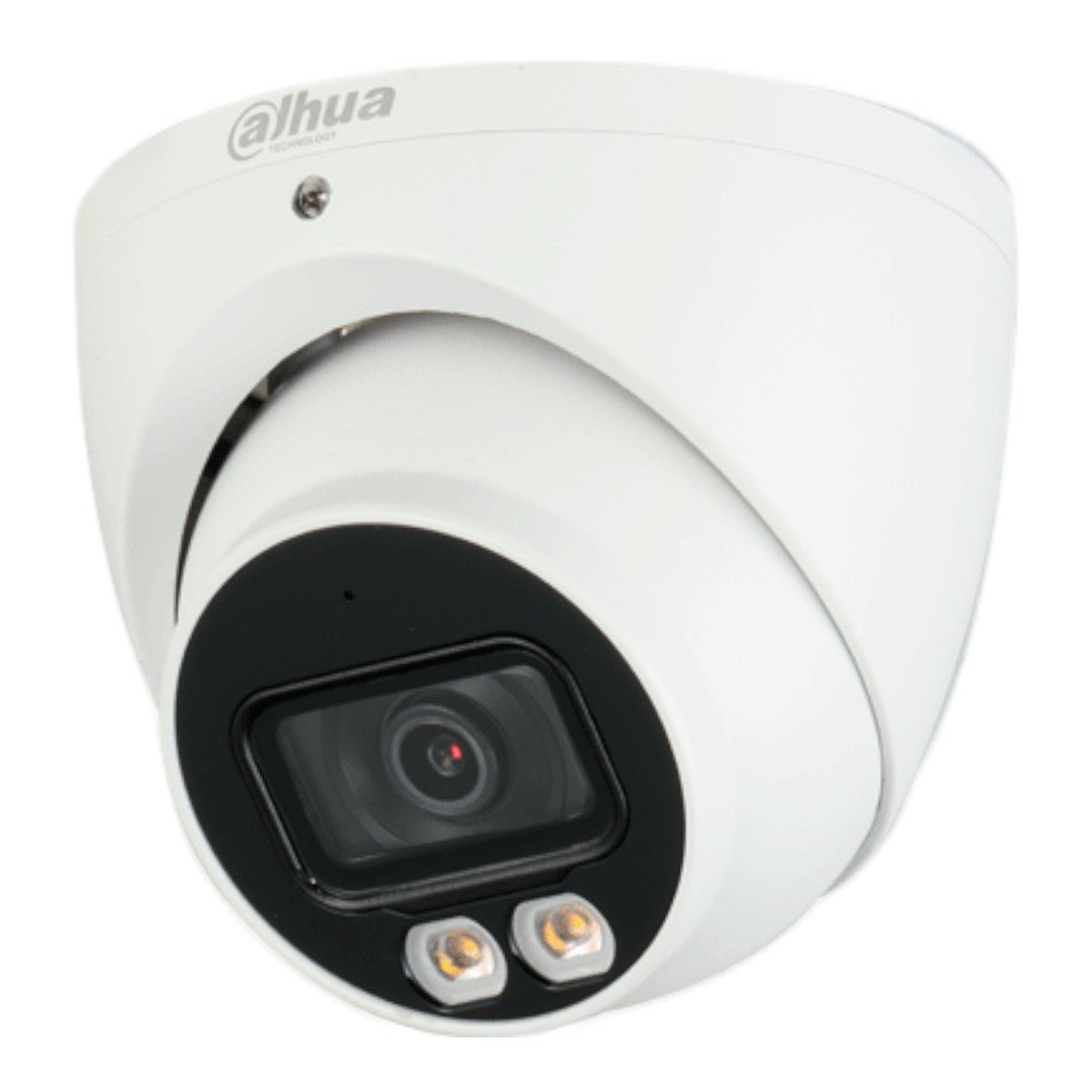 Camara Domo Eyeball 4k Full Color 8 Megapixeles Lente de 2.8mm 106 Grados de Apertura Microfono Integrado 20 Metros de Iluminación Imagen a Todo Color 27 7 Super Adapt WDR de 120 dB Soporta CVI CVBS AHD TVI   DH-HAC-HDW1809TLMN-A-LED - SILYMX