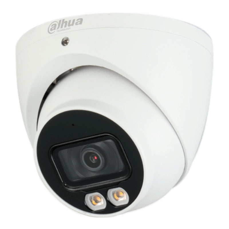 Camara Domo Eyeball 4k Full Color 8 Megapixeles Lente de 2.8mm 106 Grados de Apertura Microfono Integrado 20 Metros de Iluminación Imagen a Todo Color 27 7 Super Adapt WDR de 120 dB Soporta CVI CVBS AHD TVI   DH-HAC-HDW1809TLMN-A-LED - SILYMX