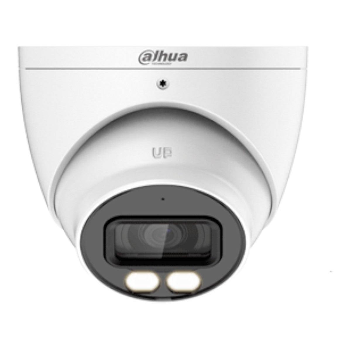 Camara Domo Eyeball 4k Full Color 8 Megapixeles Lente de 2.8mm 106 Grados de Apertura Microfono Integrado 20 Metros de Iluminación Imagen a Todo Color 27 7 Super Adapt WDR de 120 dB Soporta CVI CVBS AHD TVI   DH-HAC-HDW1809TLMN-A-LED - SILYMX