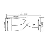 Camara Bullet 1080p Super Adapt Metalica Lente De 2.8mm HAC-HFW1231CMN-0280B - SILYMX