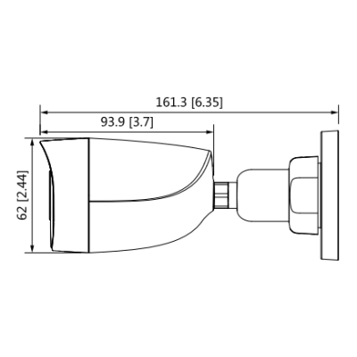 Cámara Bullet Full HD 1080p Audio IR 30m Exterior IP67 DAHUA DH-HAC-HFW1200CN-A-0280B-S5 - SILYMX