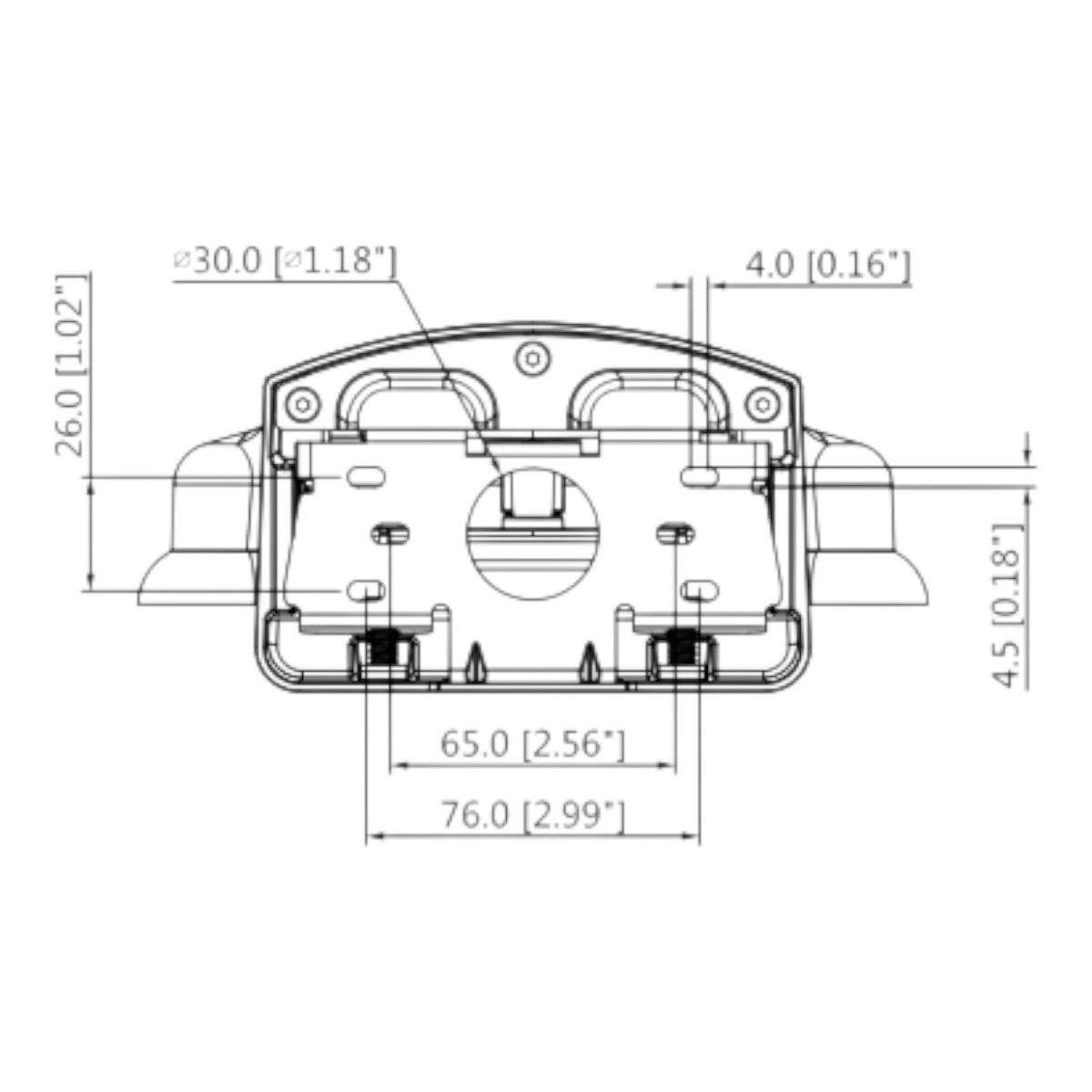 Brazo para Pared compatible con Cámaras Domo Modelos: HDBWxxExx, HDBWxxH-xx y DH-PFB211W - SILYMX