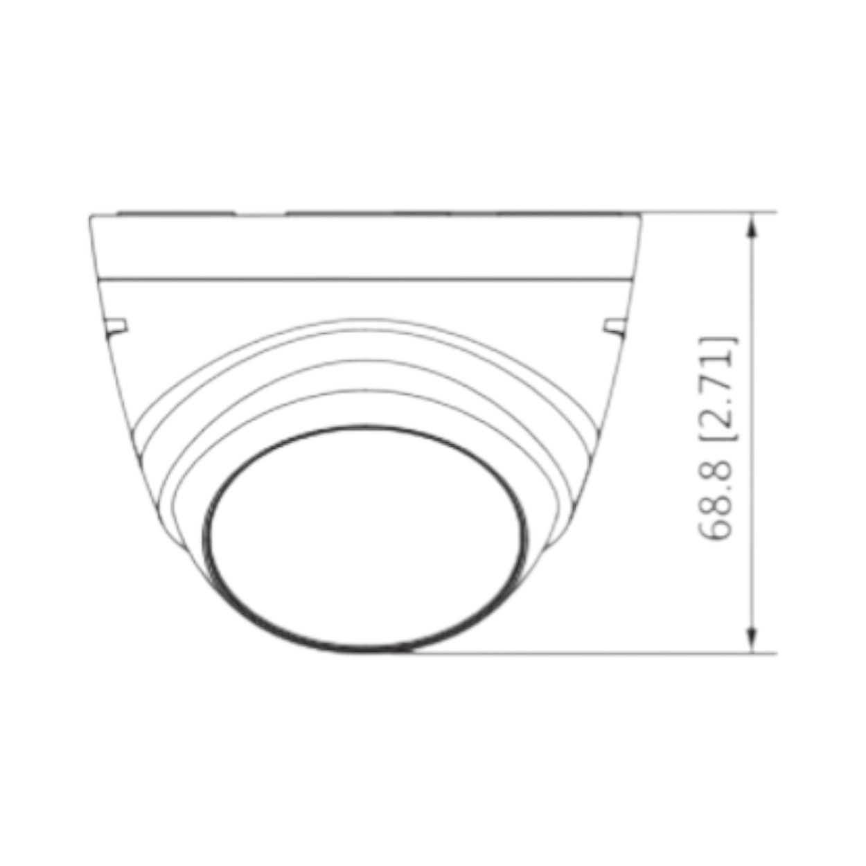 DAHUA T1A51-28 Cámara Domo de 5 Megapixeles/ Lente de 2.8mm/ 106 Grados de Apertura/ IR de 20 Mts/ Uso Interior/ Soporta HDCVI/AHD/TVI y CBVS/ - SILYMX