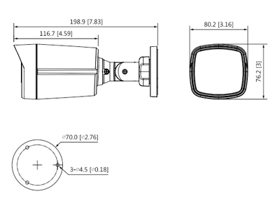 Camara Bullet De 5 Megapixeles Microfono Integrado DH-HAC-HFW1500TLN-A-0280B-S2 - SILYMX