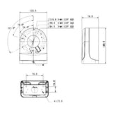 Adaptador De Brazo De Pared Para Cámaras Domo Dahua DH-PFB203W - SILYMX