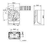 Montajes y Brackets para CámarasDAHUADH-PFB203WBrazo de Pared Aluminio para Cámaras Domo 160x122x76mm DAHUA DH - PFB203W - SILYMX