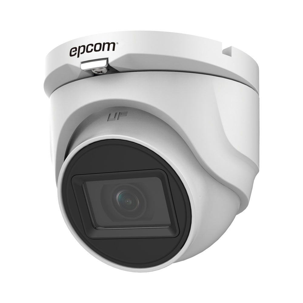 Cámara Turret TURBOHD EPCOM 5 Megapixel Vision 85.5° Lente 2.8 mm 30 mts IR EXIR Metal IP67 4 en 1 dWDR E50-TURBO-G2 - SILYMX