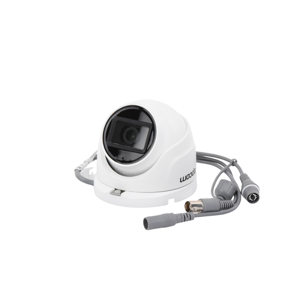 Cámara Turret TURBOHD 5 Megapixel Angulo de vision 85.5° Lente 2.8 mm 30 mts IR EXIR Exterior IP67 4 Microfono Integrado dWDR E50-TURBO-G2/A - SILYMX