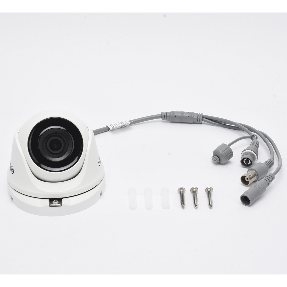 Cámara Turret EPCOM TURBOHD 5 Megapíxel 85° de Visión Lente 2.8 mm Exterior IP66 IR EXIR 20 mts TVI-AHD-CVI-CVBS E50-TURBO-G3 - SILYMX