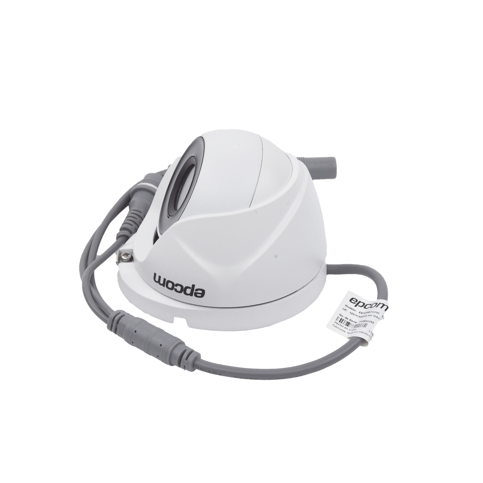 Cámara Turret TURBOHD 2 Megapixel (1080p) METÁLICA Gran Angular 103° Lente 2.8 mm IR EXIR 20 Mts Exterior IP66 TVI-AHD-CVI-CVBS dWDR E8-TURBO-G2W - SILYMX