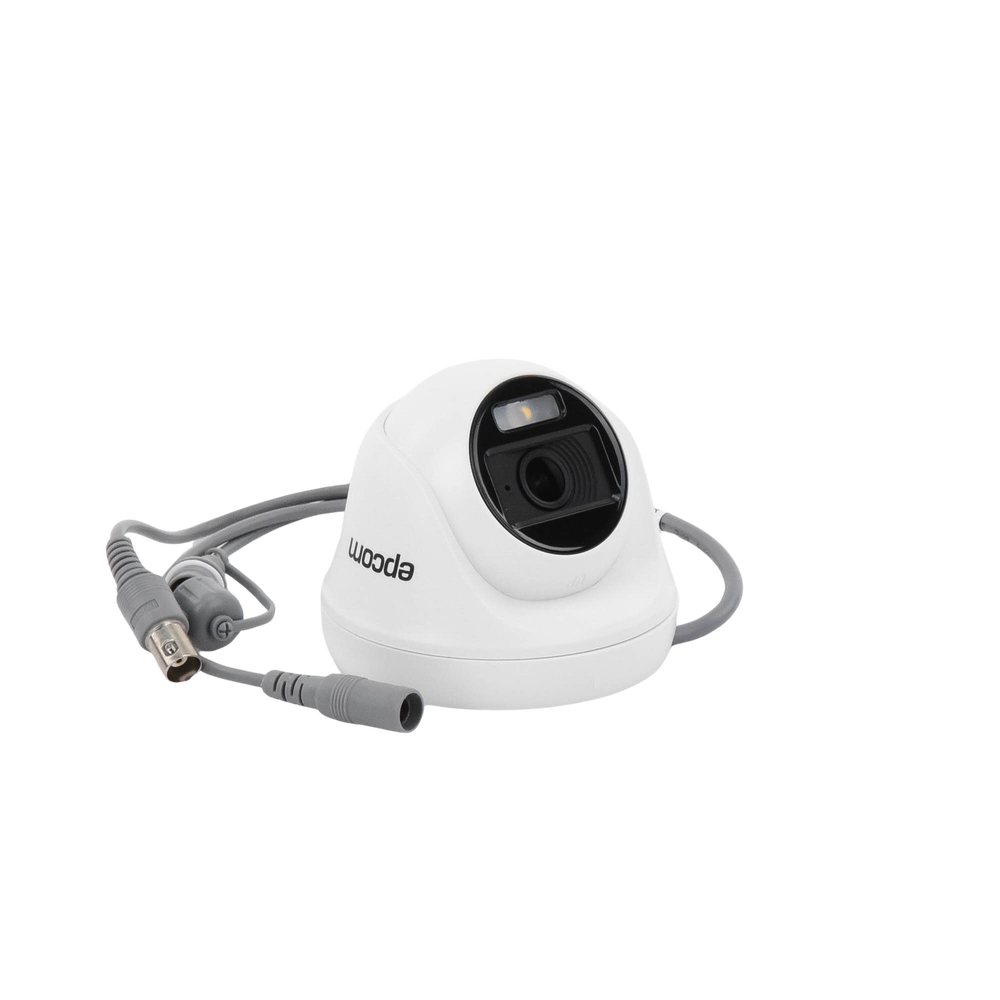 Cámara Turret TURBOHD 2 Megapíxel 1080p Imagen a color 24/7 Lente 2.8 mm Policarbonato Luz Blanca 20 mts Interior Microfono Integrado TVI-AHD-CVI-CVBS dWDR E8-TURBO-PC/A - SILYMX
