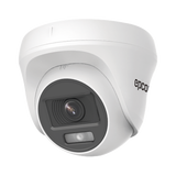 Cámara Turret TURBOHD 2 Megapíxel 1080p Imagen a color 24/7 Lente 2.8 mm Policarbonato Luz Blanca 20 mts Interior Microfono Integrado TVI-AHD-CVI-CVBS dWDR E8-TURBO-PC/A - SILYMX