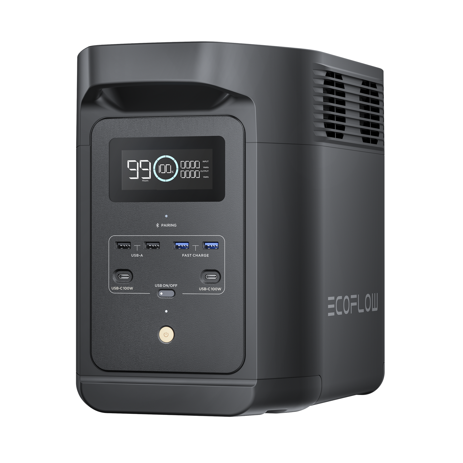 Estación de Energía Portátil de 980Wh Litio LFP 10 Puertos AC 500 W (Max. 1000W) 2 USB-C 100W Cargador de Coche 10A a 12.6V Conectividad WiFi y Bluetooth (App) Carga Solar 500W Max ECOFLOW E980 - SILYMX