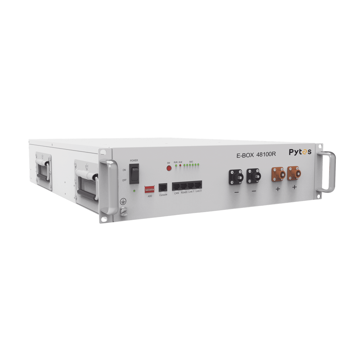 BateríasPYTESEBOX48100RBatería de Litio LiFePO4 PYTES Voltaje Nominal 51.2 V Capacidad 100 Ah Energía 5.12 kWh EBOX48100R - SILYMX