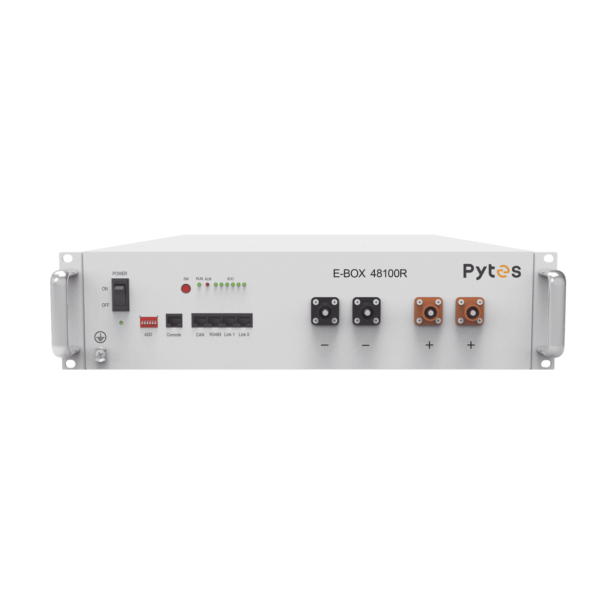 BateríasPYTESEBOX48100RBatería de Litio LiFePO4 PYTES Voltaje Nominal 51.2 V Capacidad 100 Ah Energía 5.12 kWh EBOX48100R - SILYMX