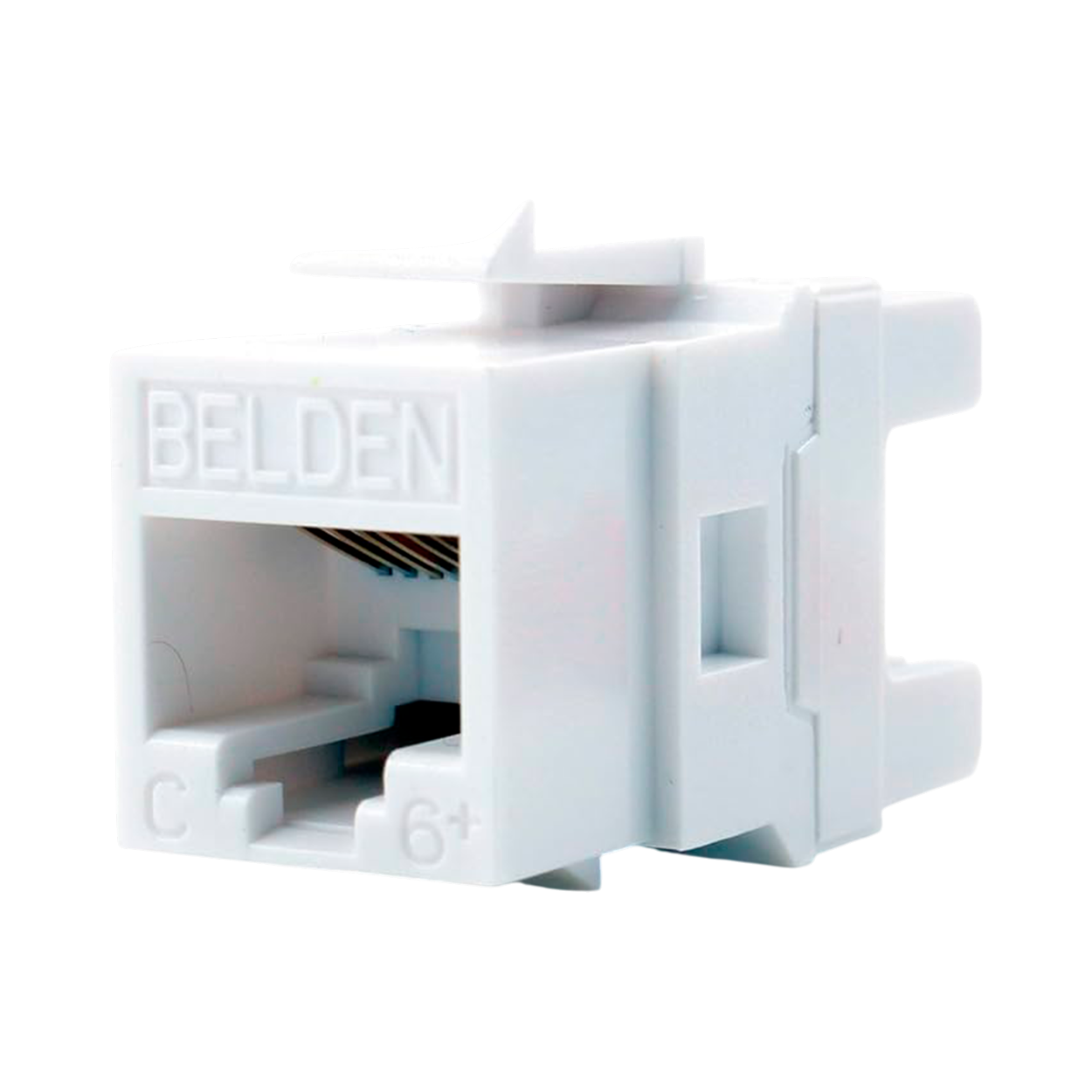 Jack Belden Cat6+ Rj45 Keyconnect Mediaflex NORDX Categoría 6 22 A 26 Awg De Impacto Blanco Ax101320 - SILYMX