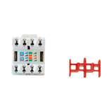 Jack Belden Cat6+ Rj45 Keyconnect Mediaflex NORDX Categoría 6 22 A 26 Awg De Impacto Blanco Ax101320 - SILYMX