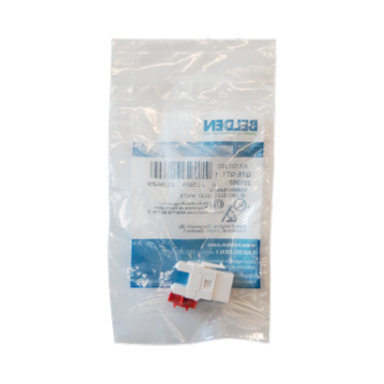 Jack Belden Cat6+ Rj45 Keyconnect Mediaflex NORDX Categoría 6 22 A 26 Awg De Impacto Blanco Ax101320 - SILYMX